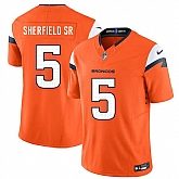Men & Women & Youth Denver Broncos #5 Trent Sherfield Sr Orange 2025 F.U.S.E. Vapor Limited Stitched Jersey,baseball caps,new era cap wholesale,wholesale hats